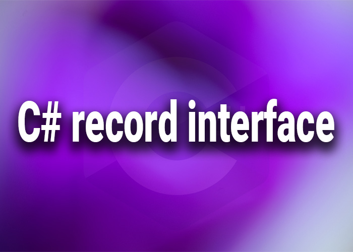 c# record interface